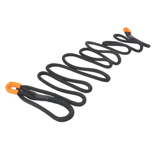 1in × 30ft Kinetic Recovery Rope 34000lbs Tow Rope Recovery Snatch Strap Black