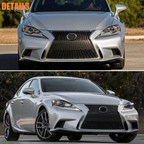 Front Bumper Grille Gloss Black for 14-16 for Lexus IS200t IS250 IS350 F Sport