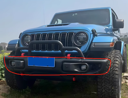Front Bumper Grille Winch Brush Guard Bull Bar for 2018 2024 for Jeep Wrangler