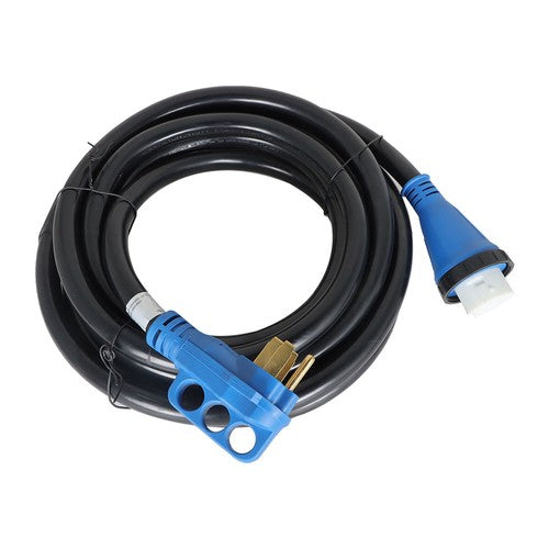 RV Extension Cord 50Amp 25FT Power Inlet Box Combo Kit Twist Lock+LED NEMA14-50P