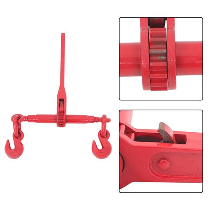 Chain and Bundle Kit Steel Red 3/8in-1/2in×10ft G80 Width 24-31in Steel 9215lbs