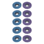 (5 pieces each in purple and blue) 10 Pack of 4' x 5/8' Diamond Discs