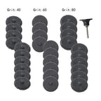 30 PCS 2 Inch Mixed Curved Roll Lock Quick Change Sanding Discs 40/60/80 Grit