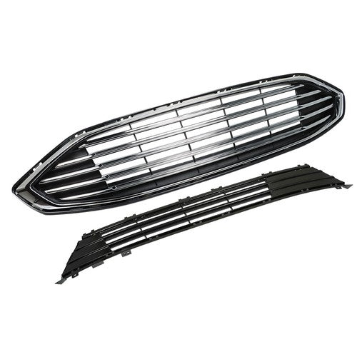Suitable For Ford Fusion 2017-2018 Replacement Front Bumper Grille 2-Piece Set