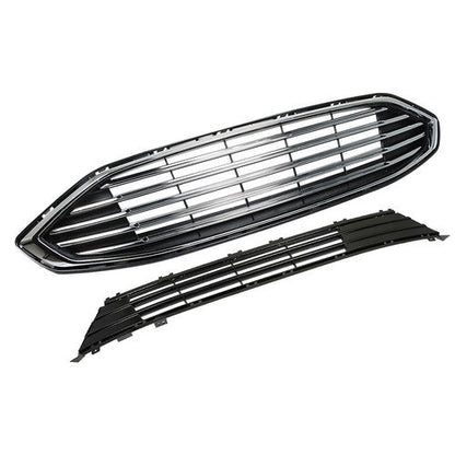 Suitable For Ford Fusion 2017-2018 Replacement Front Bumper Grille 2-Piece Set