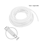 Plastic Vinyl Tubing 50 ft High Pressure Clear Braided Hose 1/4" ID × 7/16" OD