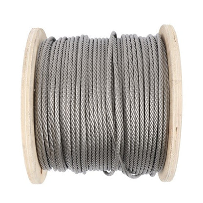 3/16In 7x19 T304 Stainless Steel Cable 500FT Wire Rope 3700lb Fracture Strength