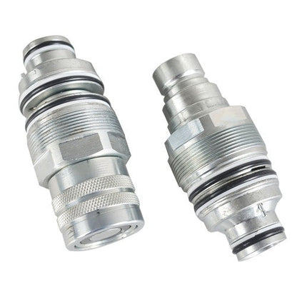 For Bobcat Telescopic Handler(s) Male & Female Flat Face Coupler Kit New