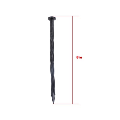 Garden Spiral Landscape Spikes 70PCS 8 Inch Plastic Landscape Anchoring Spikes