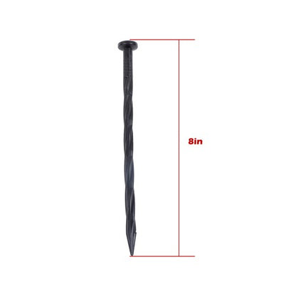 Garden Spiral Landscape Spikes 70PCS 8 Inch Plastic Landscape Anchoring Spikes