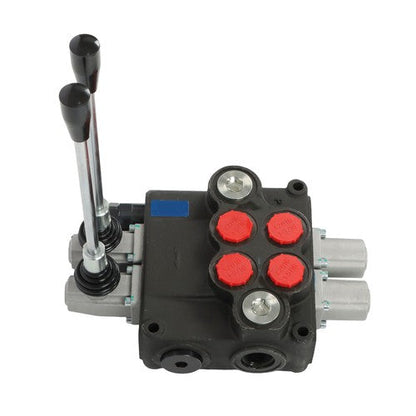 32 GPM 2 Spool 3600 PSI Hydraulic Directional Control Valve Double Acting SAE 16