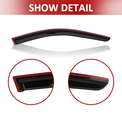 Window Vent Visor Sun Rain Guard Gloss Black 4PCS for 2008-2012 for Honda Accord