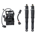Rear Pair Air Suspension Shocks & Compressor For Chevrolet Cadillac GMC 01-13