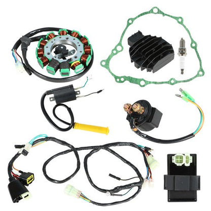 Fit For Honda Sportrax TRX400EX Ignition Coil Spark Plug CDI Stator&Gasket Assy