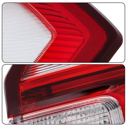 For Ford Expedition 2018-2021 Right+Left Side Halogen Type Clear&Red Tail Lights