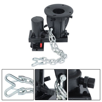 C5G X 12''-16 Fifth Wheel to Gooseneck Adapter With 7-1/2" Offset For Rv Trailer