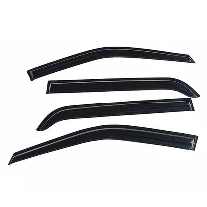 Tape-On Window Visor Guards Sun Rain Shade Smoke For Ford Explorer 2011-2019