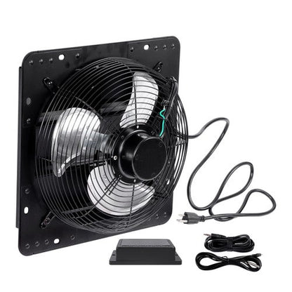 High Speed 1600RPM 900CFM 1.7m Power 12'' Shutter Wall-Mount Attic Exhaust Fan