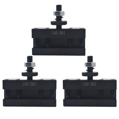 BXA #1 Quick Change Turning & Facing Tool Post Holder 250-201 For Lathe 3pcs