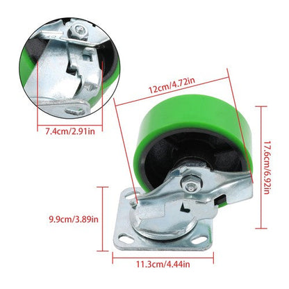 4 wheels 5 Inch Caster Wheels Heavy Duty,Capacity 4000LB