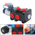 13GPM Hydraulic Adjustable Variable Flow Control Valve 6 Port 12V DC New