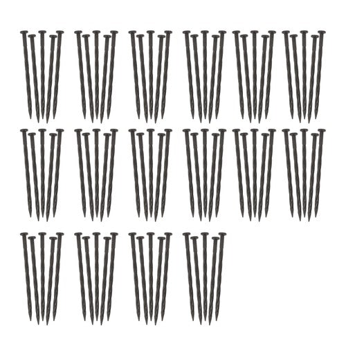 80PCS 8 Inch Plastic Landscape Anchoring Spikes, Garden Spiral Landscape Spikes