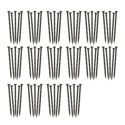 80PCS 8 Inch Plastic Landscape Anchoring Spikes, Garden Spiral Landscape Spikes