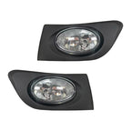 Fit 2001-2003 Honda Civic Front Bumper Fog lights Clear Lens Halogen Fog lamp
