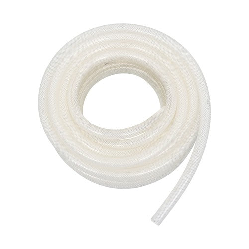 High Pressure Water Hose 50FT Braided Clear PVC Vinyl Tubing 1/2" ID 3/4" OD