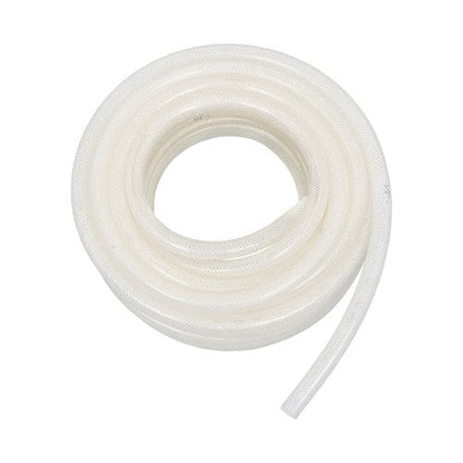 High Pressure Water Hose 50FT Braided Clear PVC Vinyl Tubing 1/2" ID 3/4" OD
