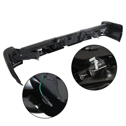 Rear Bumper w/ Vent w/o Sensor Holes Black Metal Suitable For RAM 1500 2019-2022