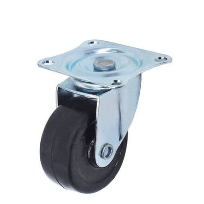 2" Swivel Caster Wheels Rubber Base & Top Plate Bearing Heavy Duty 24 Pack