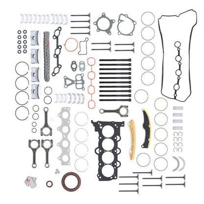 Engine Piston Gasket Valve Bearing Timing Kit w/Rods For 16-18 Hyundai Tucson L4