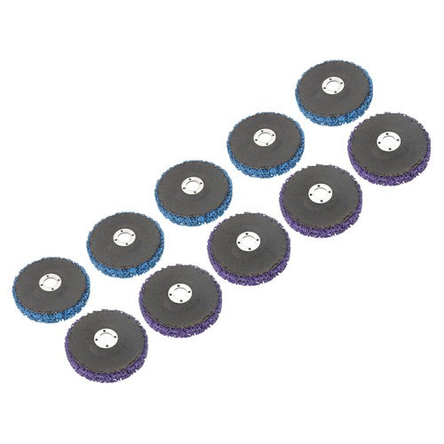(5 pieces each in purple and blue) 10 Pack of 4' x 5/8' Diamond Discs