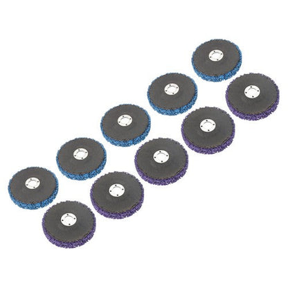 (5 pieces each in purple and blue) 10 Pack of 4' x 5/8' Diamond Discs
