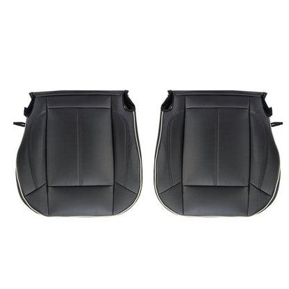 Driver&passenger Bottom Seat Cover Fit For Hummer H3 2006-2010 Black Leather