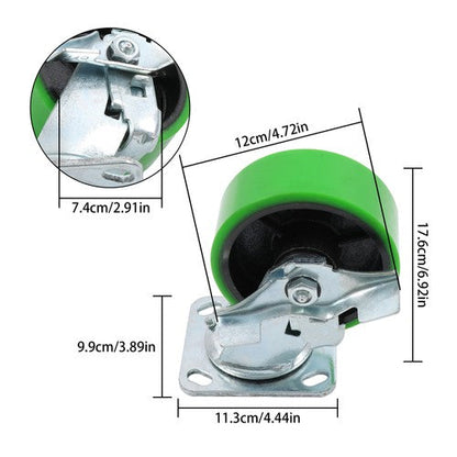 4 wheels 5 Inch Caster Wheels Heavy Duty,Capacity 4000LB