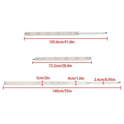 1 Pair 28 Inch With Lock Heavy Duty Drawer Slides 150 Lbs Extension Rails Rail