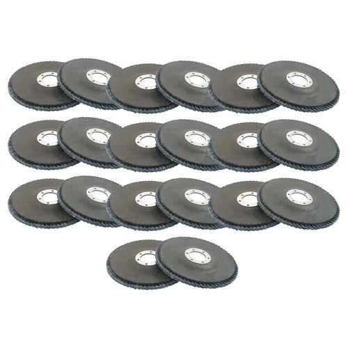 20 Pcs 4.5" x 7/8" 80 Grit Flap Discs Grinding Wheels T29 for Angle Grinder