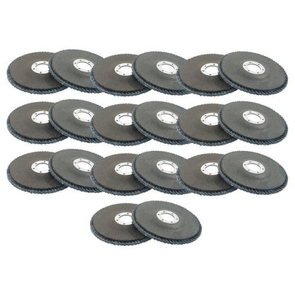 20 Pcs 4.5" x 7/8" 80 Grit Flap Discs Grinding Wheels T29 for Angle Grinder