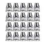 Semi Truck Rear & Front Chrome Wheel Axle Cover Hub Cap 33mm Lug Nuts Thread-On