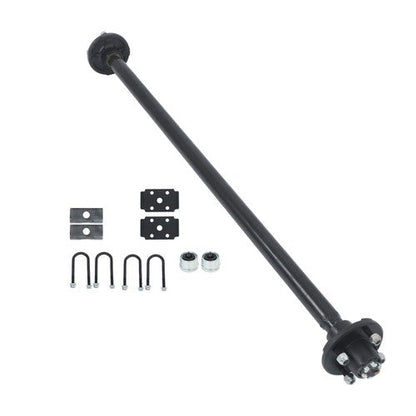 (with U-Bolt Kit) Trailer Axle 4 lug-4" Idler 58" Hub Face Fit For 2000lbs