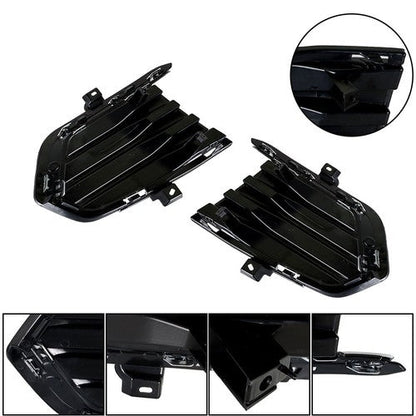 Front Fog Lamp Cover For Cadillac XT5 2017-2019 Black New Driver+Passenger Side