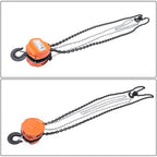 Hand Chain Hoist Steel 3Ton/6600 Lbs10ft/3m 360° swivel hook 1m lifting strap