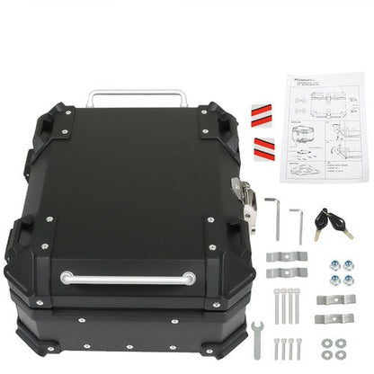 22L Black Motorcycle Luggage Waterproof Tail Box Scooter Trunk Storage Top Case