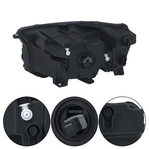 Headlight Replacement For Jeep Grand Cherokee 2021-2022 RH w/o Animation Black