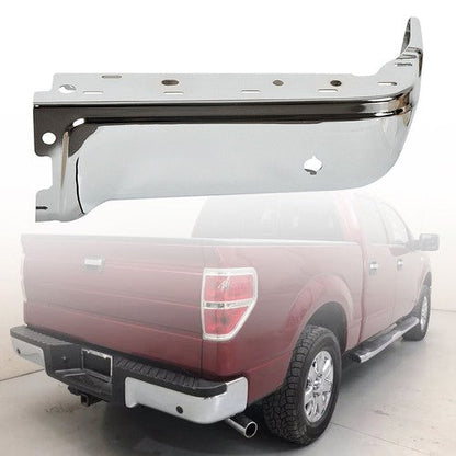 For Ford F-150 2009-2013 2014 Rear Right Bumper Face Bar W/Park Assist Chrome