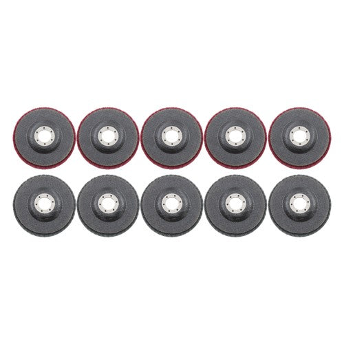 10 Pcs 4-1/2" Scour Flap Discs 320 & 600 Grit Sanding Discs for Angle Grinder