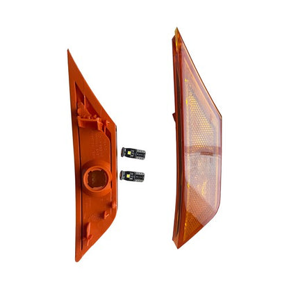 Front Fender Side Marker Light Set RH LH with LED Bulbs for HONDA CIVIC 16 21