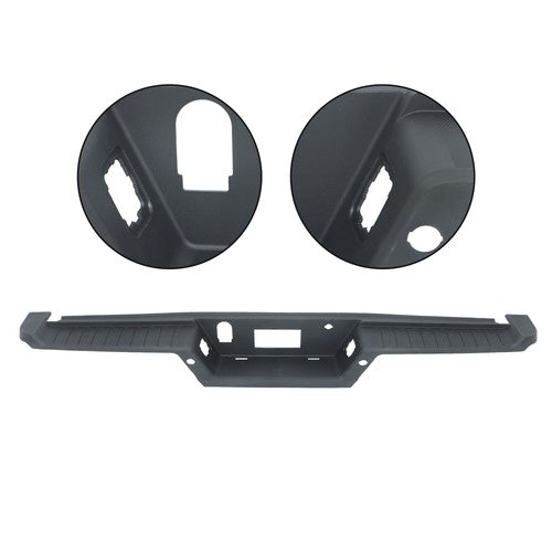 Rear Bumper Top Step Pad With Trailer Holes Plastic For Ford F150 2021 2022 2023